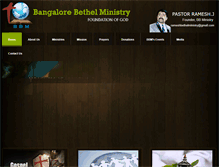 Tablet Screenshot of bangalorebethelministry.com